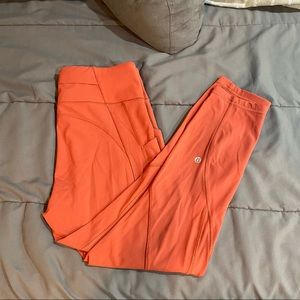 Burnt Orange Lululemon 7/8 Length Legging